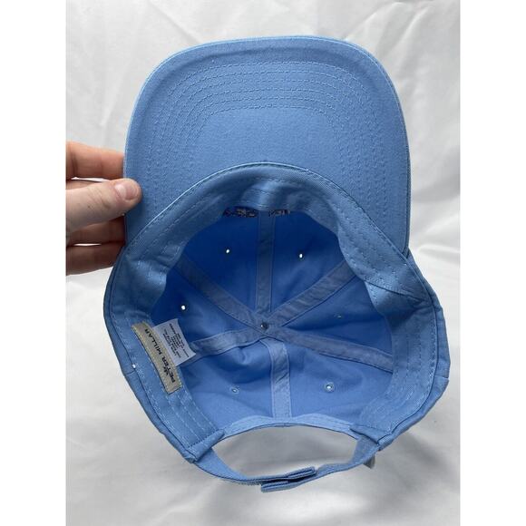 Peter Millar Hat Strap Back Blue Adjustable Embroidered Spell Out Men Golf - Picture 7 of 8